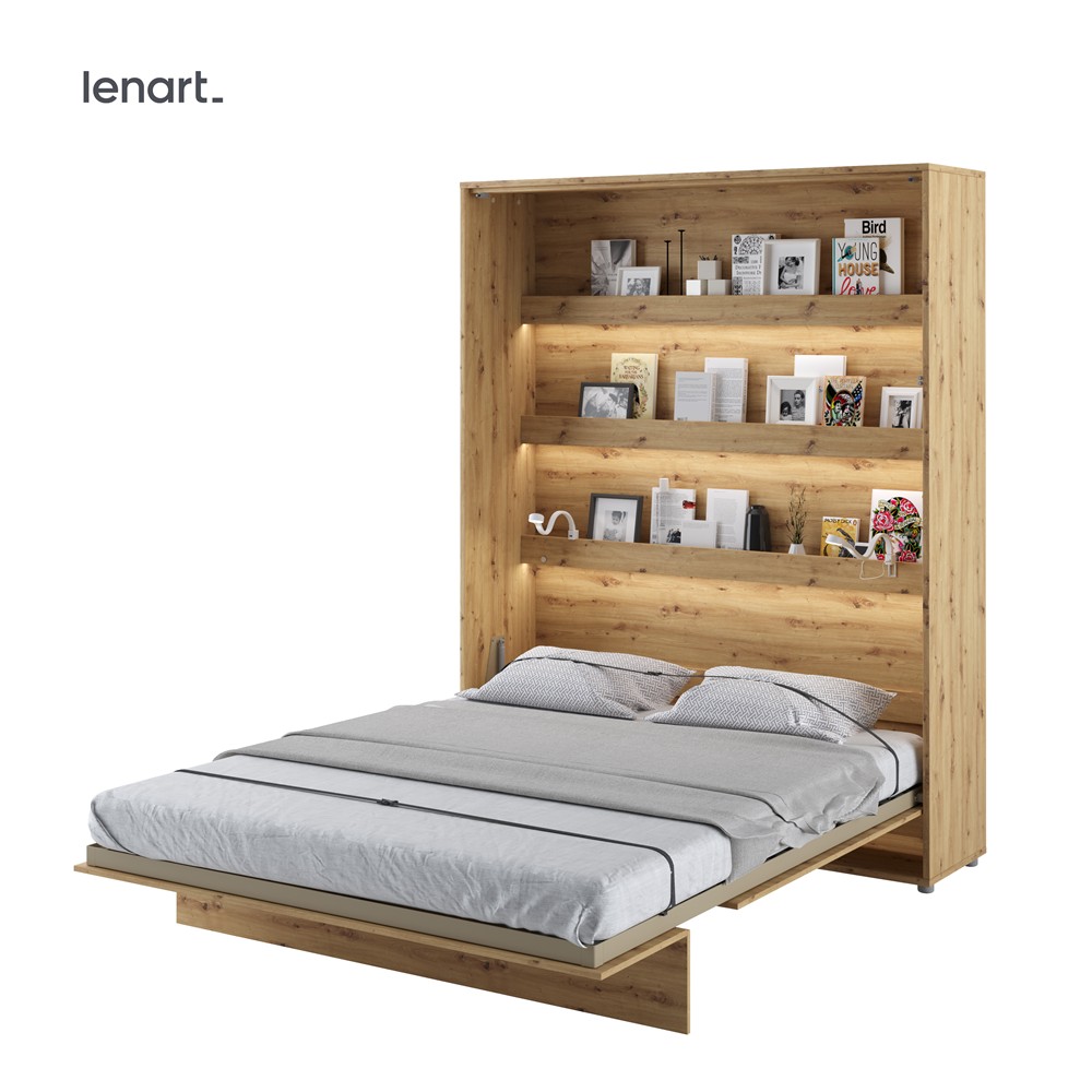 Levně Dig-net nábytek Sklápěcí postel BED CONCEPT BC-12 | 160 x 200 cm Barva: Bílá