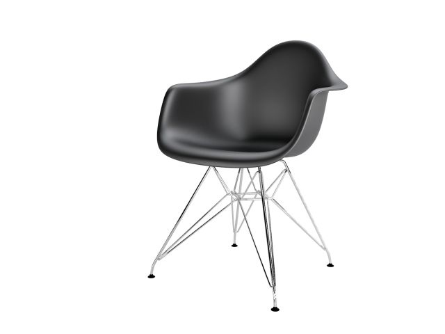 Levně ArtD Židle P018 / inspirovaná DAR / černá