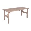 Zahradní masivní stůl VIKING je vyroben z borovicového dřeva v šedém provedení