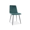 Elegantní čalouněná židle IRYS VELVET, v dokonalém zeleném provedeníI
