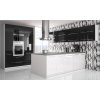 Kuchyně Platinium White Black grey korpus