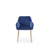 jídelní židle kai k306 tmavomodra zepředu