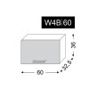 Kuchyňská horní skříňka W4B 60 rozměry