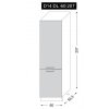 Vysoká kuchyňská skříňka Florence lesk D14DL 60 207 rozměry