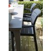 zahradní židle tiara grafit u stolu