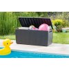 Úložný box MARINA 305L | grafit u bazénu