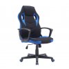 kancelářská židle Dakar černá modrá s područkami