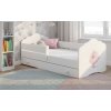 jednolůžková postel casimo bílá se zabranou a uloznym prostorem balerina v dětském pokoji