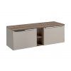 Koupelnová skříňka s deskou SANTA Fe Taupe D140/1 | 140 cm