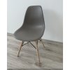 jídelní židle P016 šedá dřevěné nohy