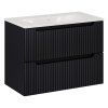 Koupelnová skříňka s umyvadlem NOVA Black U80/1 | 80 cm