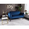 pohovka elsa velvet modra v obývacím pokoji