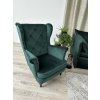 Stylové křeslo LADY VELVET, v designu zelená