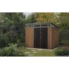 zahradní domek cramp 9x7 hneda1