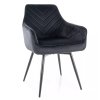 jídelní židle servio velvet černá