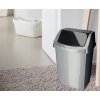 prakticky odpadkový kos click it 15l stříbrná grafit5