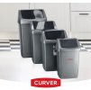 prakticky odpadkový kos click it 25l stříbrná grafit4