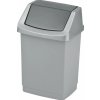 prakticky odpadkový kos click it 25l stříbrná