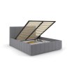 moderní manželská postel monaco s výklopným rastem šedá s výklopným rastem