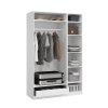 šatní skříňka dox bílý korpus s mnozstvím ulozného prostoru