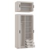 prakticka-satnikova-skříně-ellen-2D3S-v-provedení-pískovo-bezova-s-nástavcem