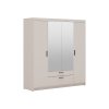 dokonalá-satniková-skříně-ellen-4D2S-v-designně-pískovo-bezova-se-zrcadlem
