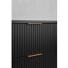 koupelnová skříňka elegance black 80 cm detail zasuvka s úchytkou