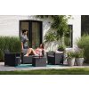 Zahradní ratanový set CLARA 2 storage tableEQ1