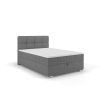 jednolůžková postel alpina boxspring tmavá šedá s matrací