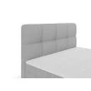 jednolůžková postel alpina boxspring šedá detail celo