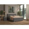 moderní boxspring postel alpina 160x200cm šedá ve ložnici