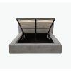 designová manželská postel maxon šedá s výklopným rostem