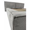 designová manželská postel maxon šedá detail boky