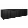 prostorná skříňka pod umyvadlo černá LORE 120 cm s deskou