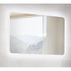 moderní bílo hnědá lesklá koupelnová sestava ARUBA LED zrcadlo