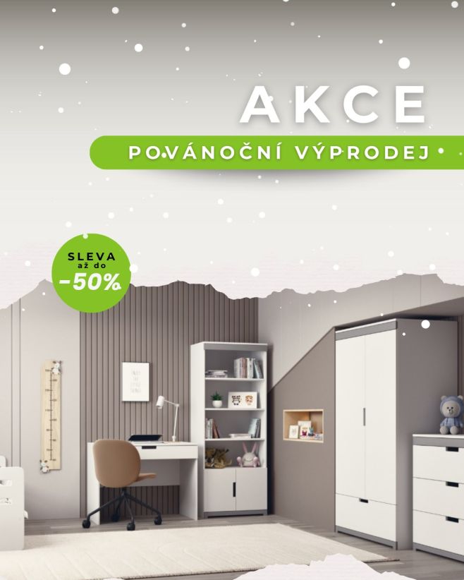 🎉 Povánoční výprodej stále probíhá! Začni rok 2026 ve velkém stylu a za skvělé ceny ✨ Slevy až do -50 % na vybrané kousky...