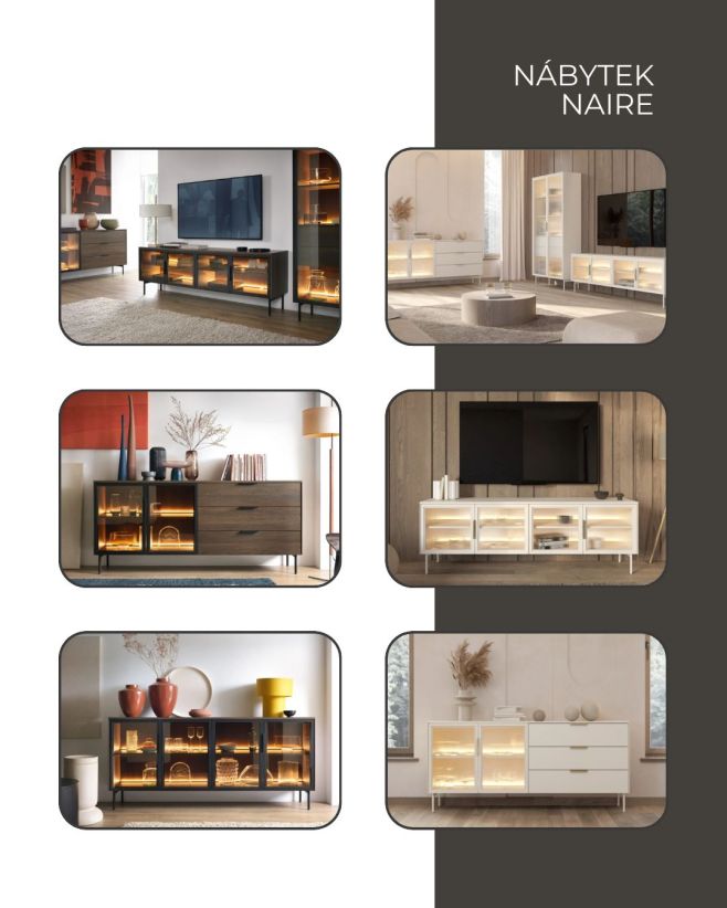 ✨ NÁBYTEK NAIRE – jemná elegance, která zútulní celý interiér Kolekce NAIRE je přesně ten typ nábytku, který působí...