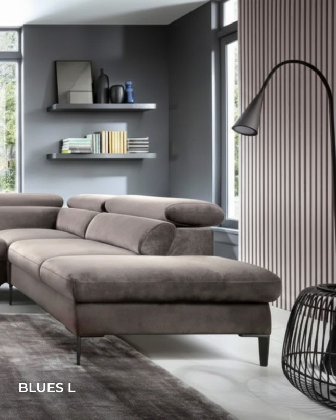 Rohová sedací souprava BLUES L splní i ta nejvyšší očekávání. Moderní design, pohodlí a praktická řešení v jednom, navíc...