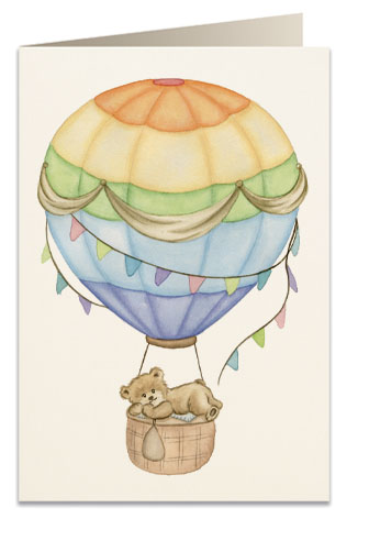 Tassotti Blahopřání Medvídek v balónu