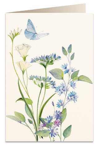 Tassotti Blahopřání Modré květy