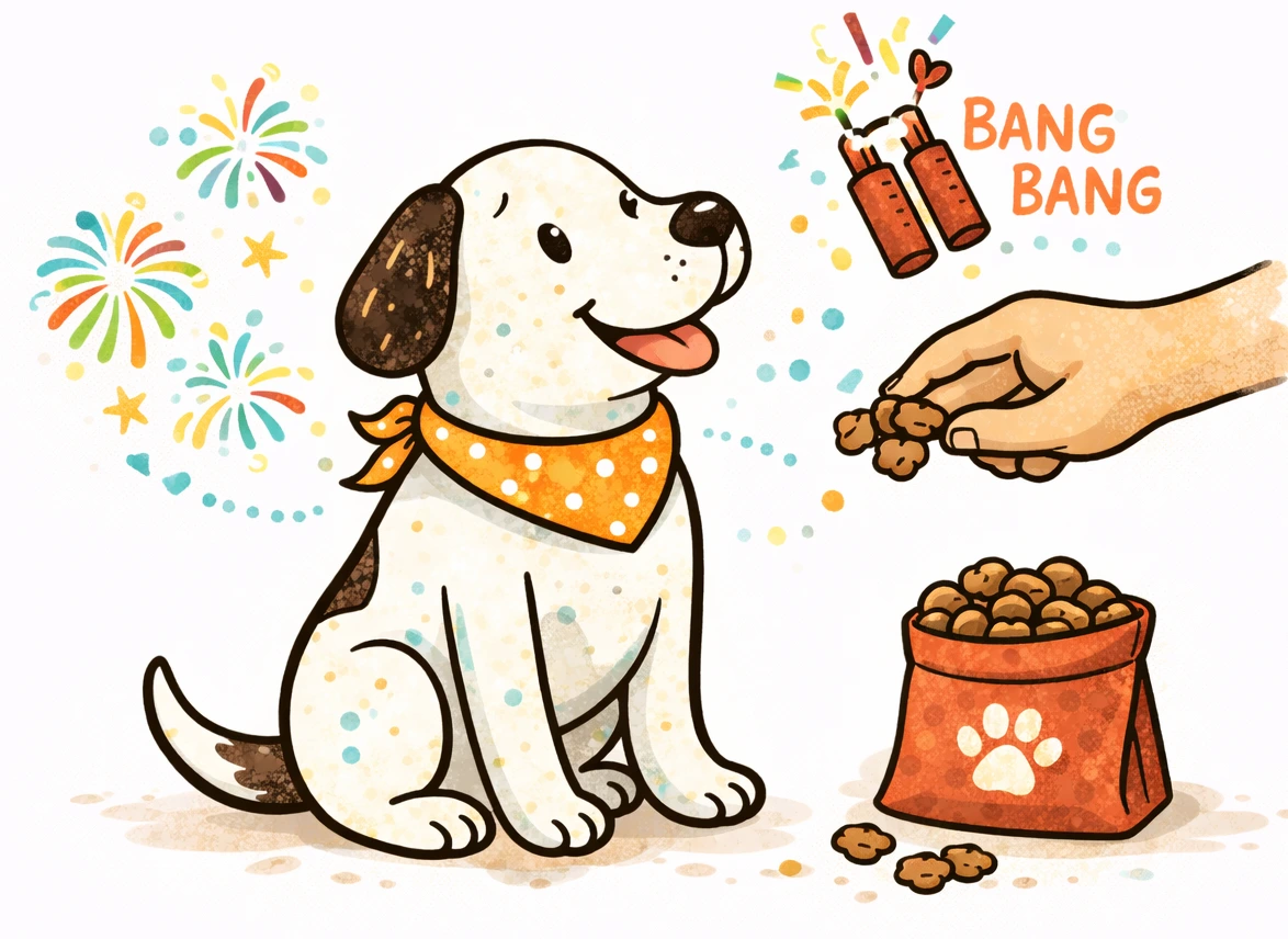 Príprava psa na Silvestra – habituácia na zvuky ohňostroja | MUJPES.CZ