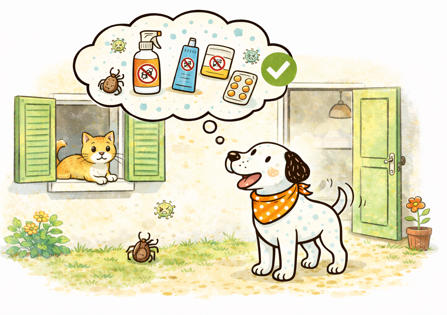 ucinnost-antiparazitk-pes-kocka