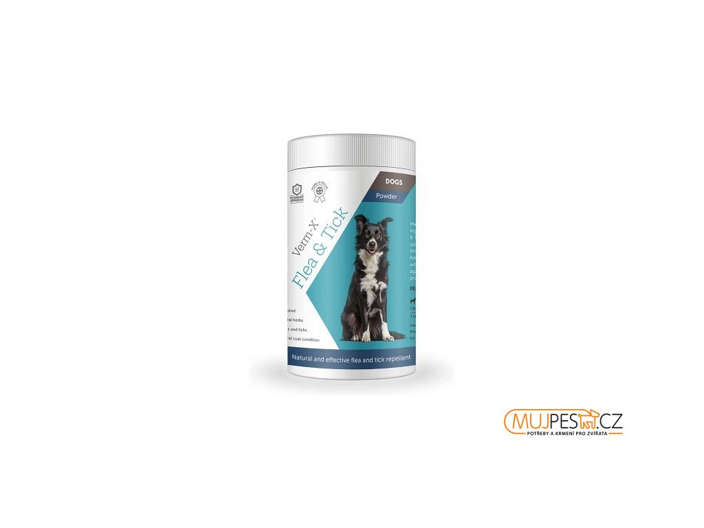 Verm X Prirodni prasek proti blecham a klistatum pro psy 70g 211220211426478741