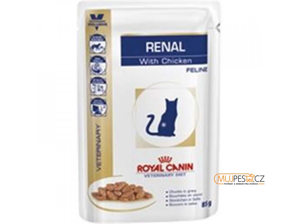 24726 royal canin vd cat kaps renal with chicken 12 x 85 g
