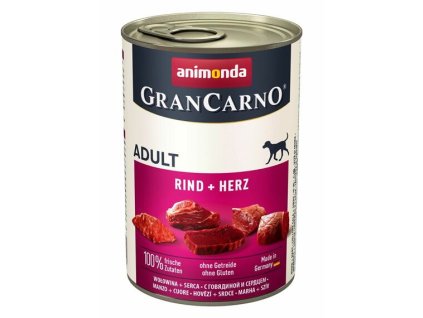 GRANCARNO Adult - hovězí, srdce 800g