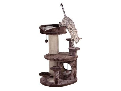 Škrabadlo EMIL pro starší kočky 96 cm  hnědo/béžovo/přírodní