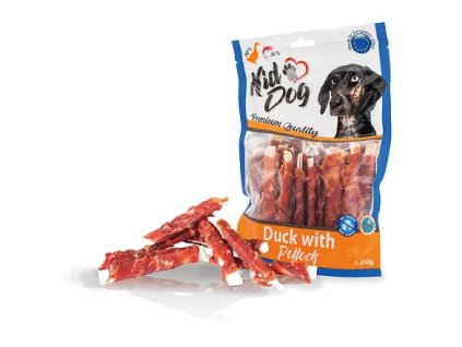 KIDDOG kachní masíčko na plátku z tresky 250 g