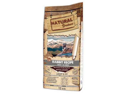 106182 natural greatness rabbit recipe all br light fit kralik 12kg