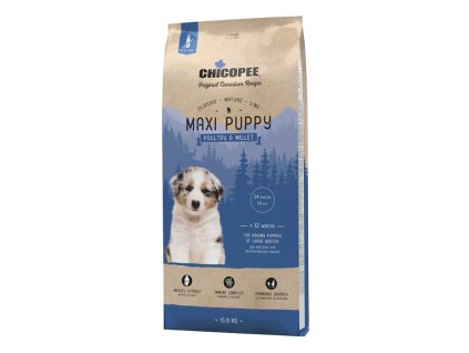 106272 chicopee classic nature maxi puppy poultry millet 15 kg