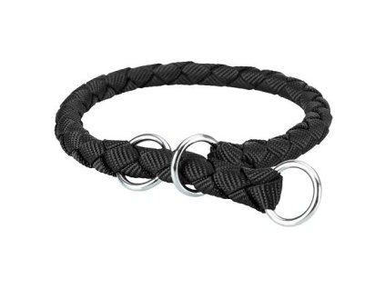 Obojek CAVO kulatý polostahovací - černý (Velikost S: 30-36cm/ ø12mm)